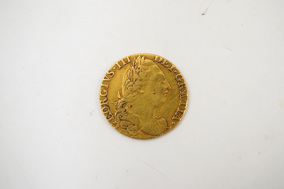 British gold coins, George III, gold guinea, 1775